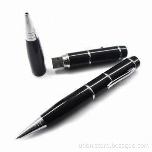 USB Flash Stick with Pen Design, 1 to 32GB Capacity, Free Sample and Logo